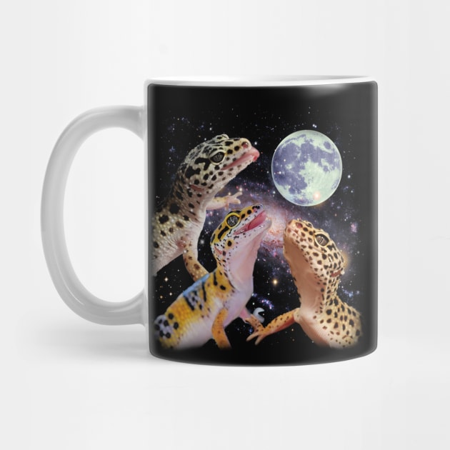 Gecko Grace MOON Art Celebrating the Elegance of Leopard Geckos by Crazy Frog GREEN